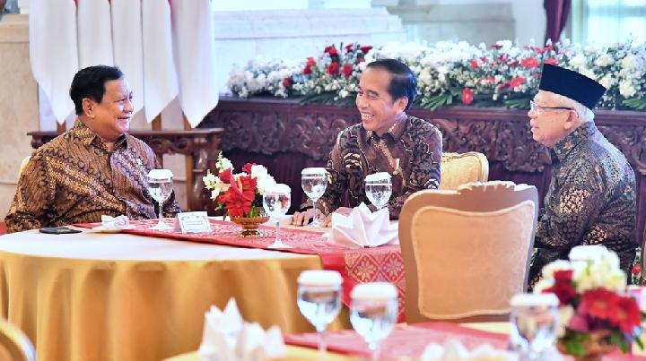 Sambil Makan Bersama, Jokowi Pamit kemudian Ucapkan Terima Kasih terhadap Jajaran Kabinet