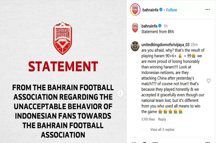 Bahrain Pengecut, Ngemis ke AFC Minta Laga Tandang Digelar pada Luar Indonesia!