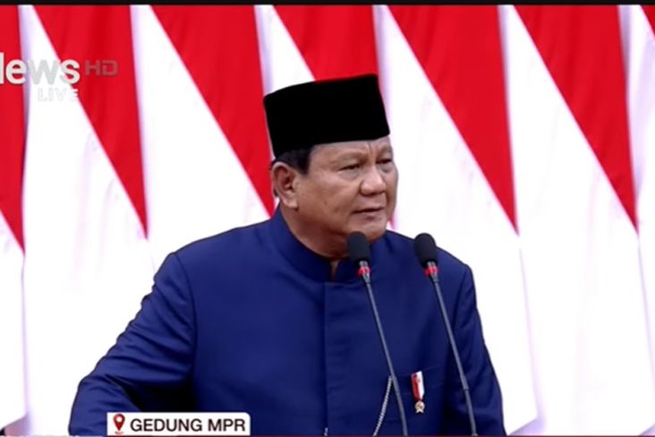 Prabowo: Sekarang Saya Menang, Saya Ajak Semua Pihak, Ayo Bersatu!