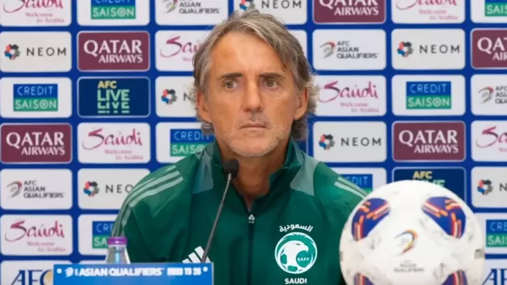 Roberto Mancini Belum Move On Arab Saudi Ditahan Imbang Timnas Indonesi