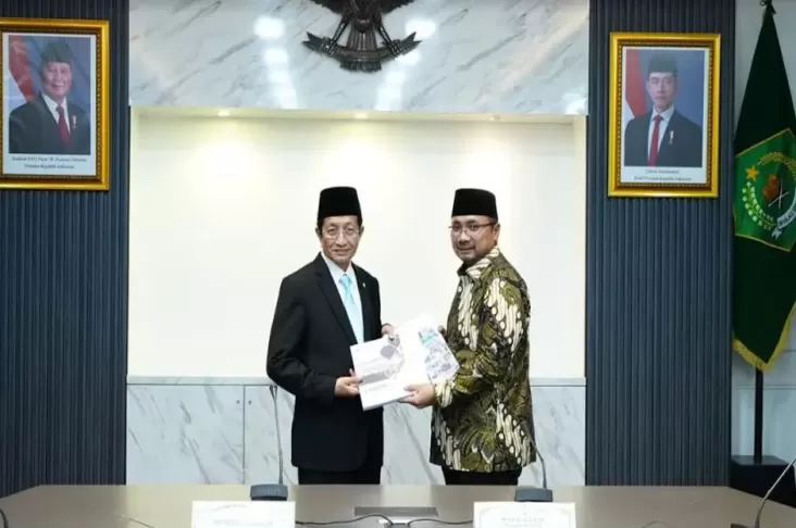 Sertijab, Gus Yaqut kemudian Menag Nasaruddin Umar Saling Mengapresiasi