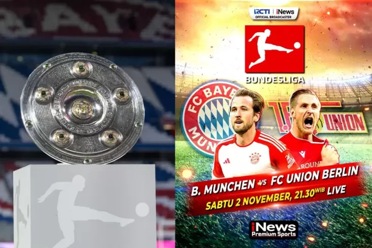 Live pada iNews Pekan 9 Bundesliga, Bayern Muenchen vs Union Berlin